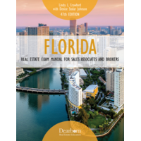 Florida Real Estate Exam Manual Printed Outline with 500 Question Workbook for Sales Associates and Brokers 47th Edition Updated for 2024