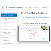 Real Estate Math Video Library