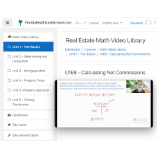 Real Estate Math Video Library